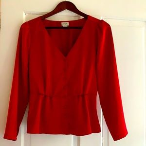 J.Crew red top.